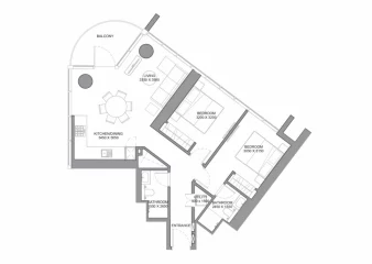 3 rooms flat - Sobha Orbis