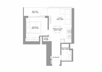 2 rooms flat - Sobha Orbis