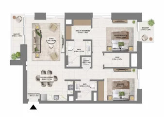 3 rooms flat - VIDA Residences