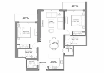 3 rooms flat - Riverside Crestcent 330